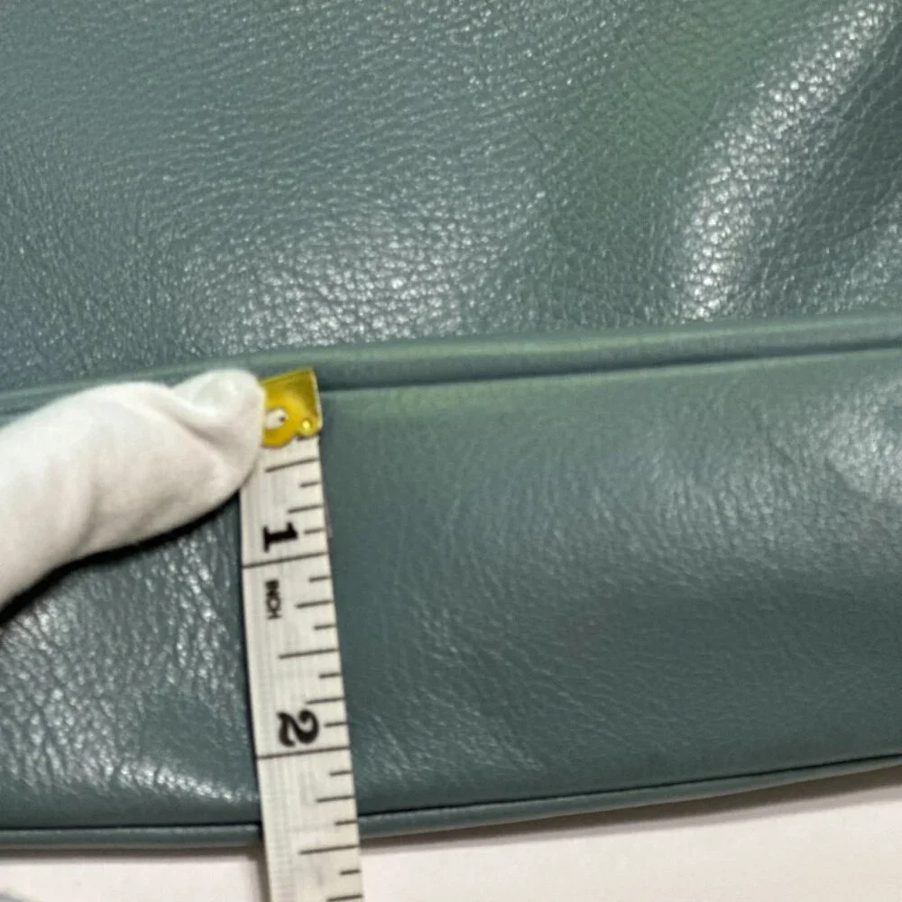 Fossil Explorer Leather Crossbody Bag Teal Blue 11x9x2.5" – Excellent Pre-Owned - Picture 13 of 16